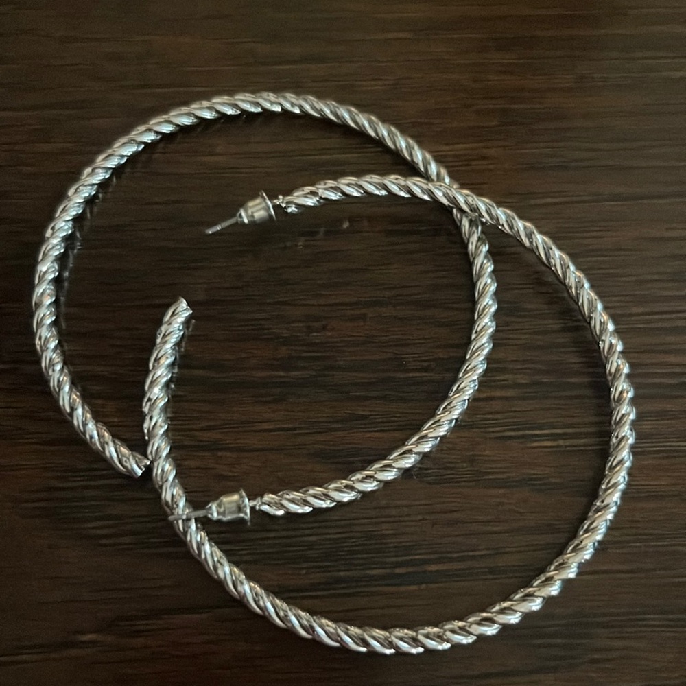 Silver Hoop Earrings